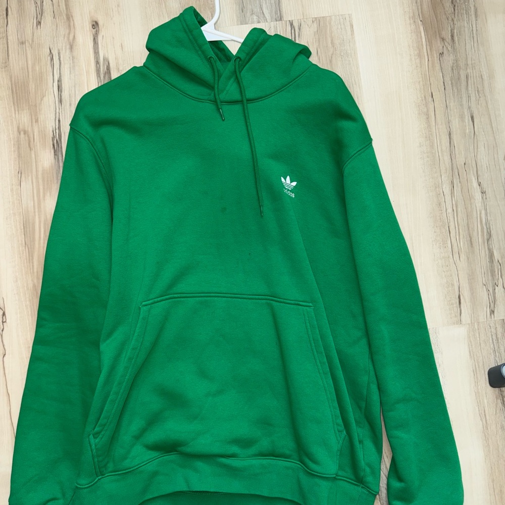 Adidas Green Athletic Sweater with Bold Color